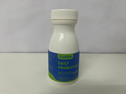 ExistheDaily Probiotics: 6 Active Strains & 6000 Billion CFU — Daily Gut Balance Support Supplement