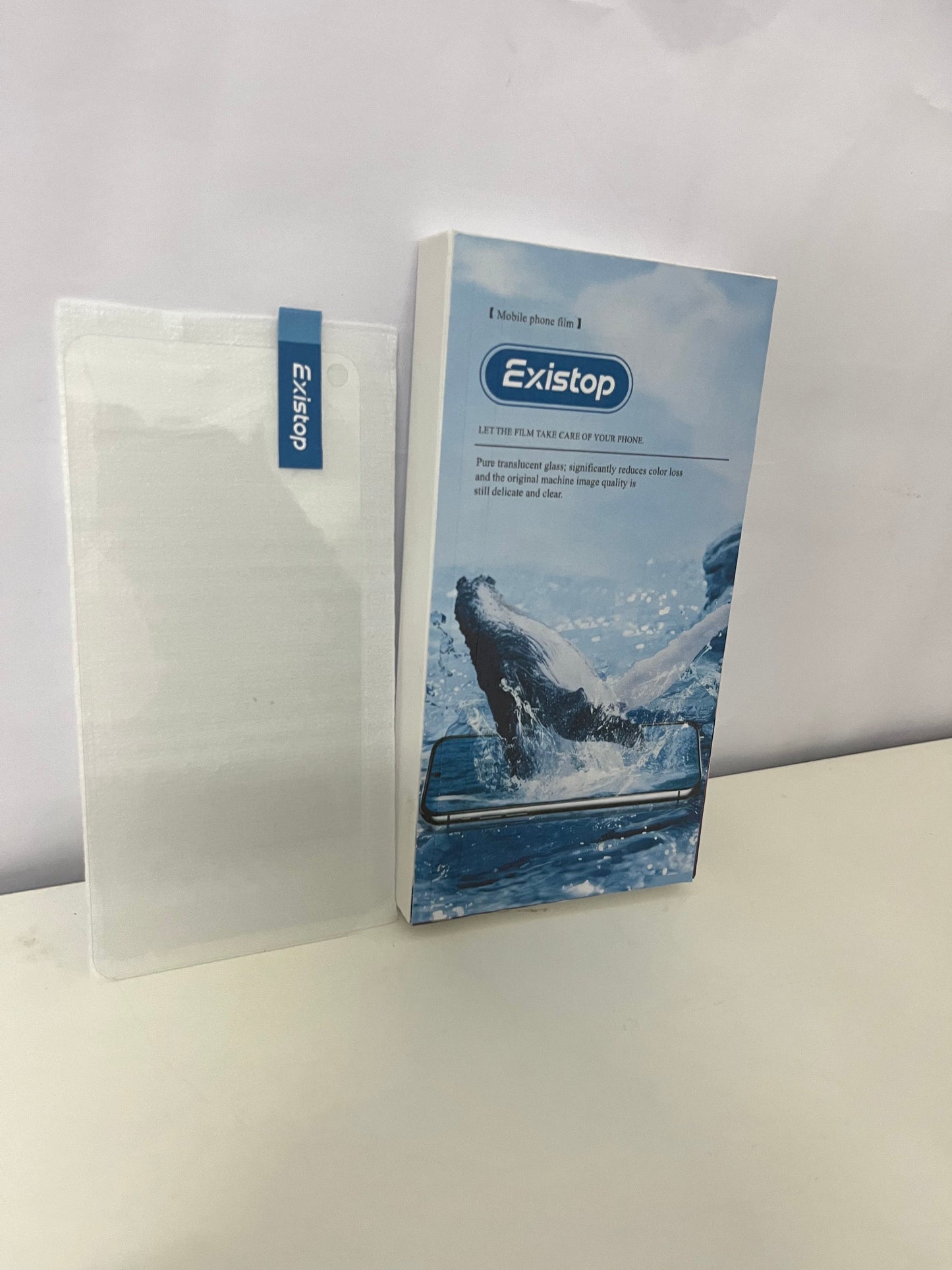 Existop Pure Translucent HD Screen Protector - Let Your Screen Shine Like a Whale Leaping Through Waves