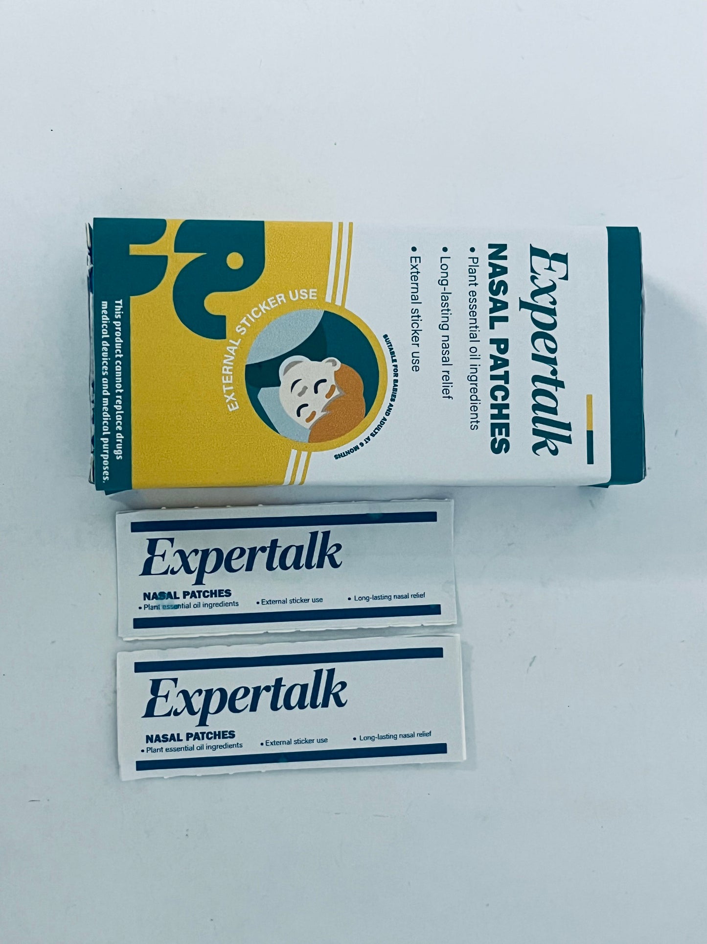 Expertalk Nasal Strips,Clear Nasal Strips with Box