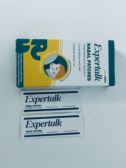 Expertalk Nasal Strips,Clear Nasal Strips with Box