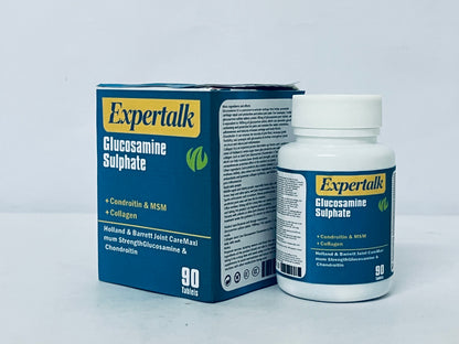 Expertalk Glucosamine MSM – Vegan Joint Flexibility & Mobility Supplement – Vegetarian Glucosamine Without Shellfish – Supports Joint Function – Third-Party Tested – (90 Capsules)
