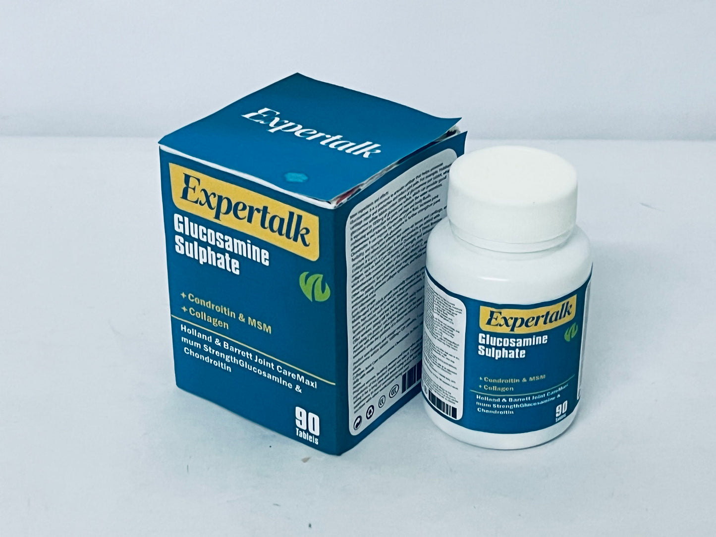 Expertalk Glucosamine MSM – Vegan Joint Flexibility & Mobility Supplement – Vegetarian Glucosamine Without Shellfish – Supports Joint Function – Third-Party Tested – (90 Capsules)