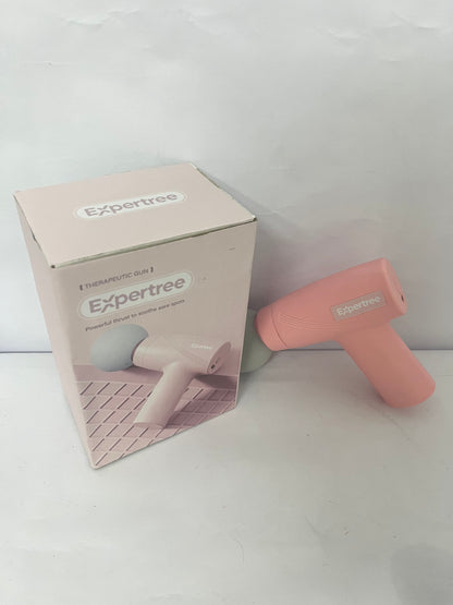Expertree Mini Massage Gun - Portable Muscle Therapy Deep Tissue Percussion Massager for Athletes, Pain Relief & Recovery, Quiet Technology, 6 Attachments, for Men & Women, Pink