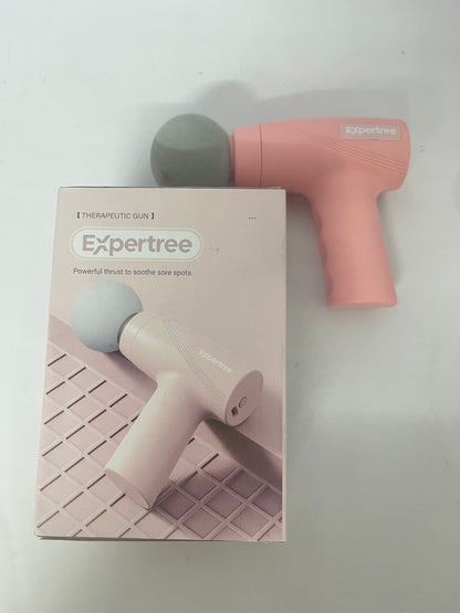 Expertree Mini Massage Gun - Portable Muscle Therapy Deep Tissue Percussion Massager for Athletes, Pain Relief & Recovery, Quiet Technology, 6 Attachments, for Men & Women, Pink