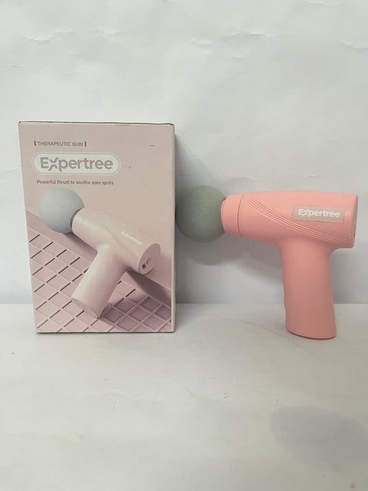 Expertree Mini Massage Gun - Portable Muscle Therapy Deep Tissue Percussion Massager for Athletes, Pain Relief & Recovery, Quiet Technology, 6 Attachments, for Men & Women, Pink