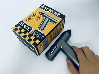 Explorelf Cordless Hot adhesive Gun, High Temperature, 50% More Power - Sturdily Bonds Metal, Wood, Ceramics, Leather & Other Strong Materials