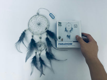FABLEHOM Dream Catcher Girls Handmade Dream Catcher Feather Dream Catcher Wall Hanging Woven in Bohemian Style Craft