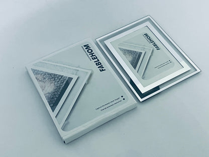 FABLEHOM 5x7 Picture Frame Glass Photo Frames Made of High Definition Real Glass Display Pictures Horizontal or Vertical for Table