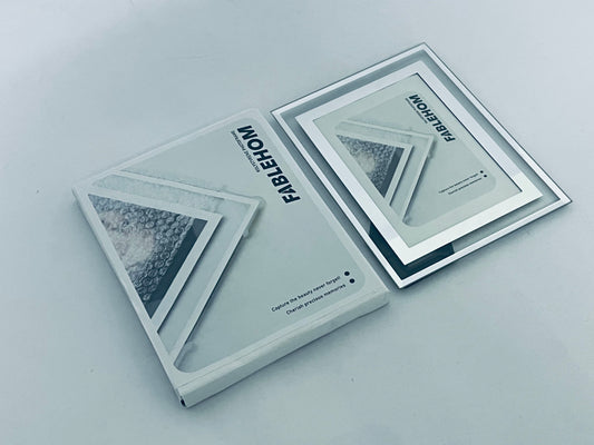 FABLEHOM 5x7 Picture Frame Glass Photo Frames Made of High Definition Real Glass Display Pictures Horizontal or Vertical for Table