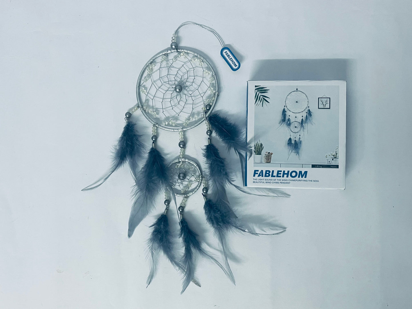 FABLEHOM Dream Catcher Girls Handmade Dream Catcher Feather Dream Catcher Wall Hanging Woven in Bohemian Style Craft