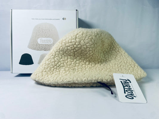FAIRYOYO Women Winter Bucket Hat Warm Hats Cloche Faux Fur Fisherman Cap