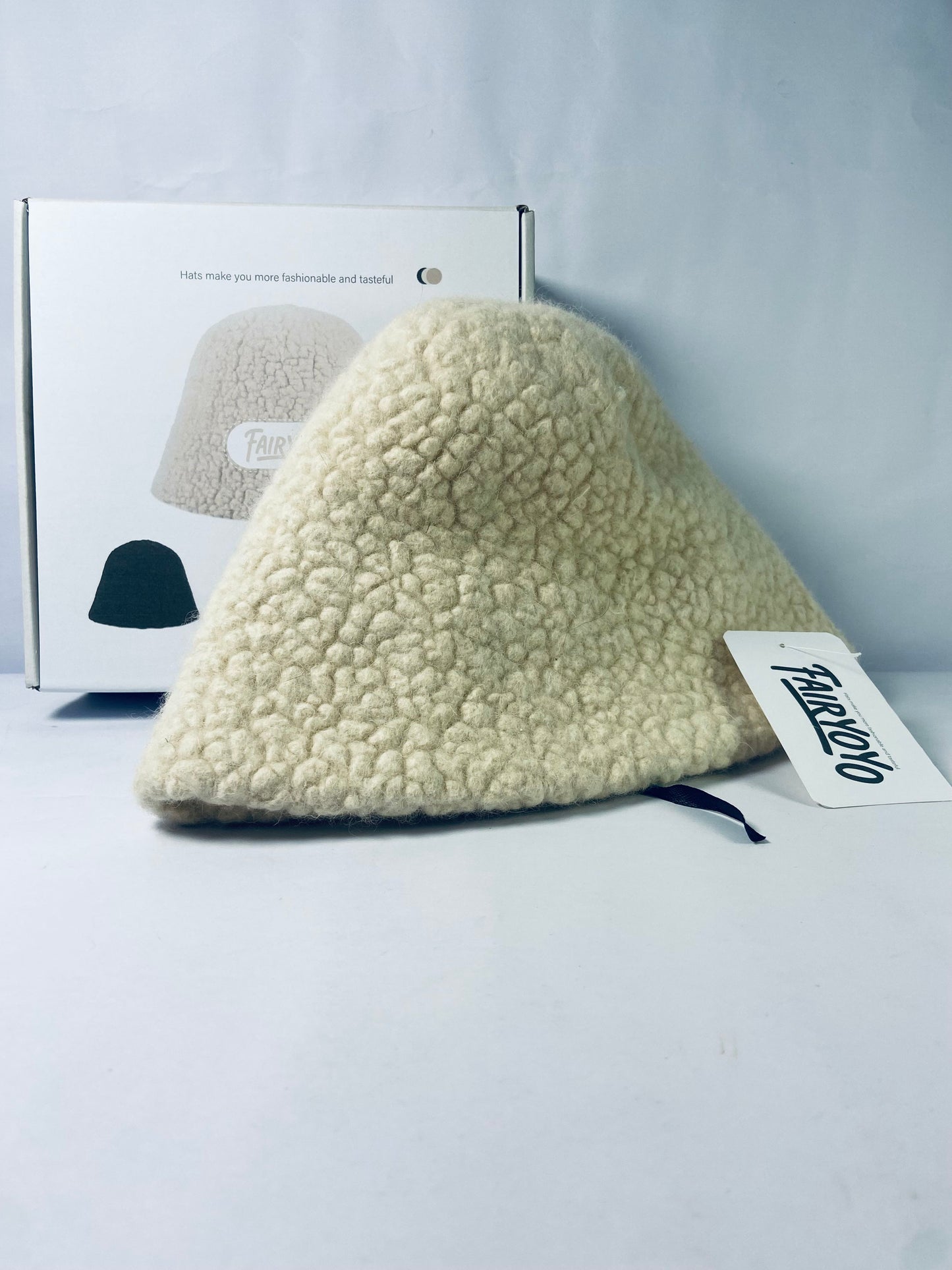 FAIRYOYO Women Winter Bucket Hat Warm Hats Cloche Faux Fur Fisherman Cap