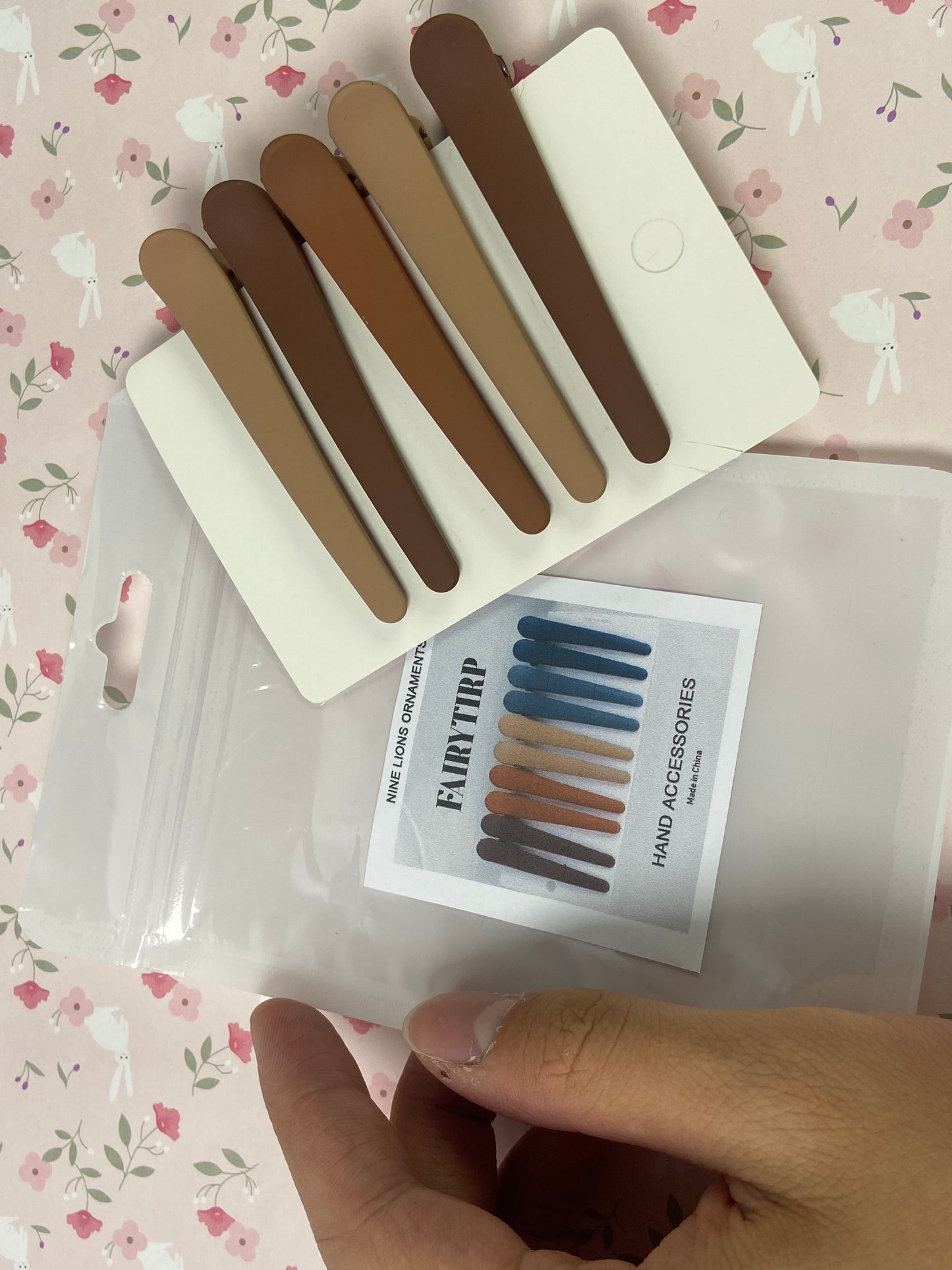 FAIRYTIRP  Hair Clips for Styling, Sectioning, Neutral Matte Nonslip Crocodile Clip for Women of Thin Thick Curly Hair 10 Count (5 pairs per pack)