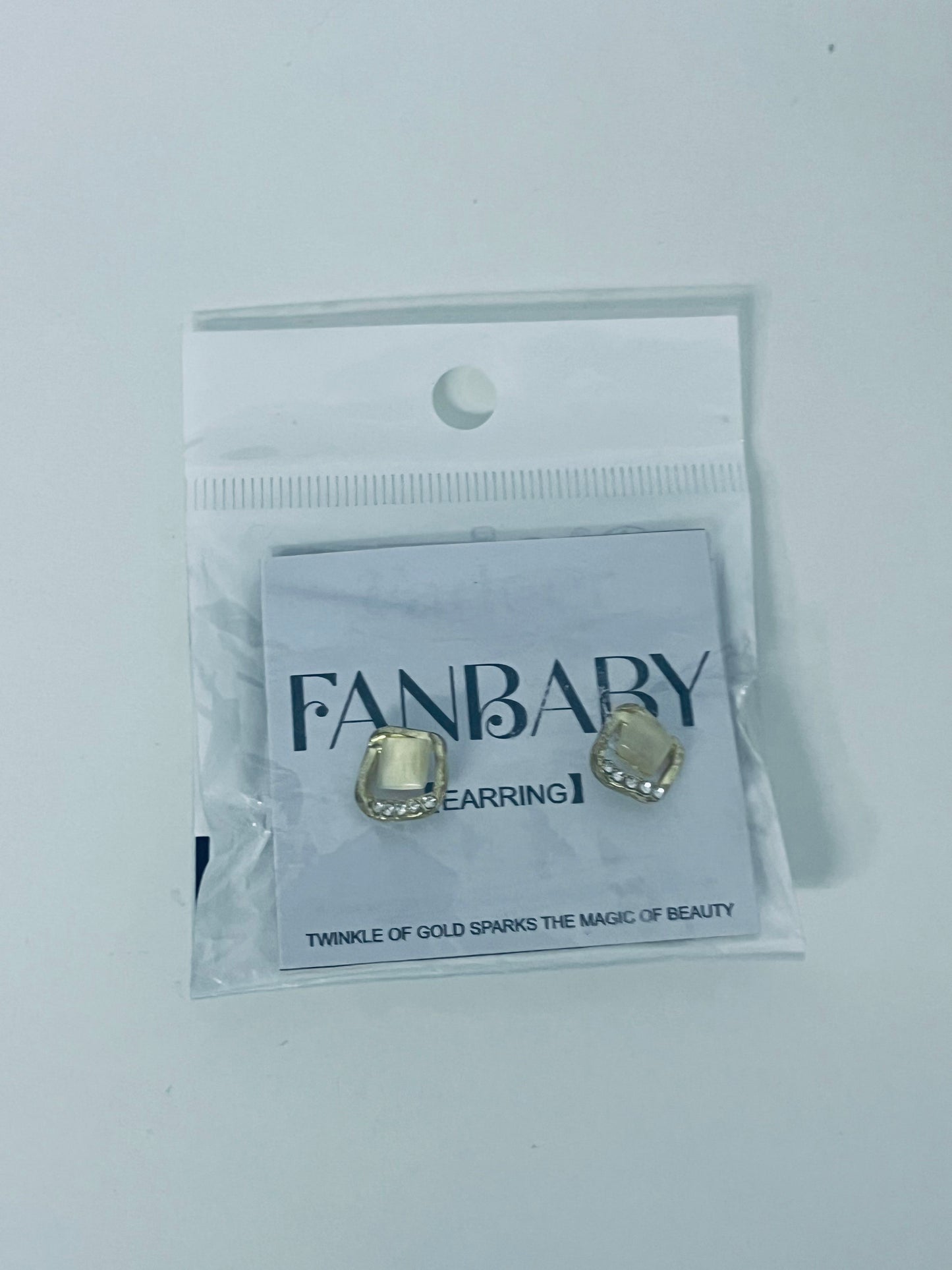 FANBABY Ear studs Geometric Cat's Eye Stone Earrings Luxury Design Shiny & Eye-Catching A Personal Expression of Ear Charm
