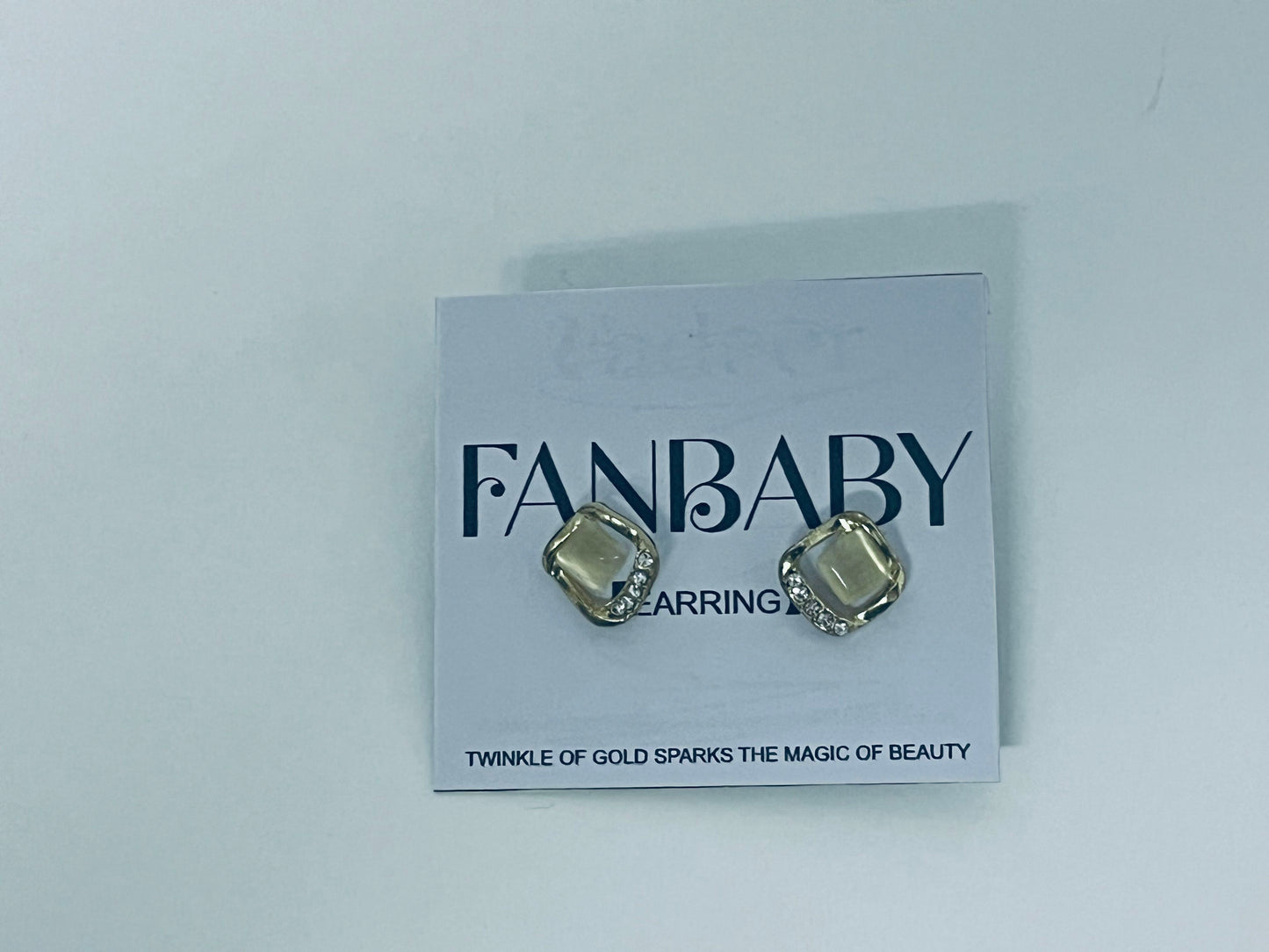 FANBABY Ear studs Geometric Cat's Eye Stone Earrings Luxury Design Shiny & Eye-Catching A Personal Expression of Ear Charm