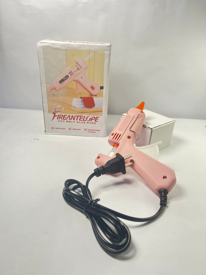 FIREANTELOPE Hot Glue Gun Kit with 40 Glue Sticks and Anti-Scalding Nozzles, Fast Preheating Mini Hot Melt Gun Set for Crafts, DIY Arts, Class Projects, School, Home Repairs - Multicolors