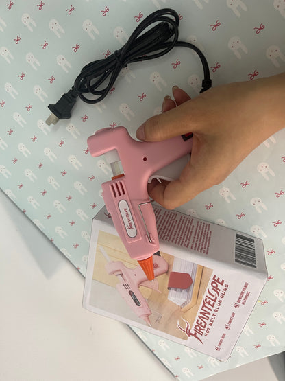 FIREANTELOPE Hot Glue Gun Kit with 40 Glue Sticks and Anti-Scalding Nozzles, Fast Preheating Mini Hot Melt Gun Set for Crafts, DIY Arts, Class Projects, School, Home Repairs - Multicolors