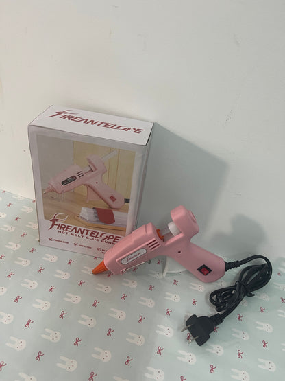 FIREANTELOPE Hot Glue Gun Kit with 40 Glue Sticks and Anti-Scalding Nozzles, Fast Preheating Mini Hot Melt Gun Set for Crafts, DIY Arts, Class Projects, School, Home Repairs - Multicolors