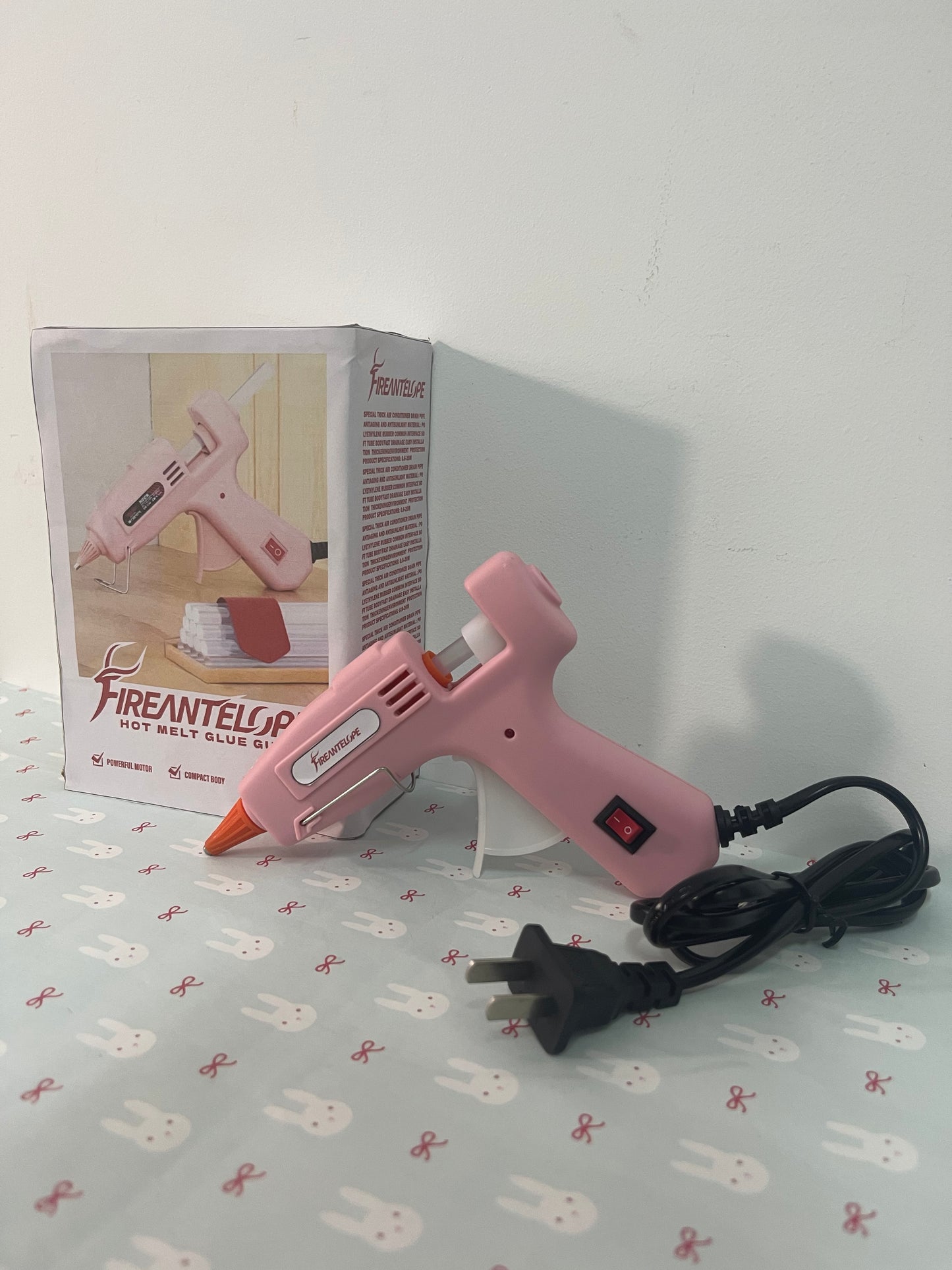 FIREANTELOPE Hot Glue Gun Kit with 40 Glue Sticks and Anti-Scalding Nozzles, Fast Preheating Mini Hot Melt Gun Set for Crafts, DIY Arts, Class Projects, School, Home Repairs - Multicolors