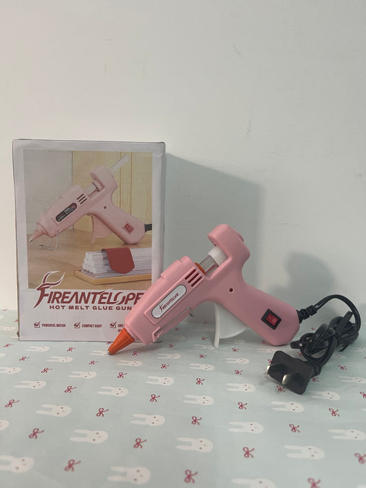 FIREANTELOPE Hot Glue Gun Kit with 40 Glue Sticks and Anti-Scalding Nozzles, Fast Preheating Mini Hot Melt Gun Set for Crafts, DIY Arts, Class Projects, School, Home Repairs - Multicolors