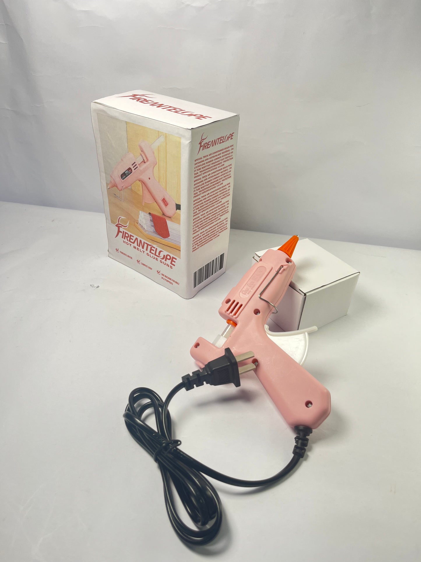 FIREANTELOPE Hot Glue Gun Kit with 40 Glue Sticks and Anti-Scalding Nozzles, Fast Preheating Mini Hot Melt Gun Set for Crafts, DIY Arts, Class Projects, School, Home Repairs - Multicolors