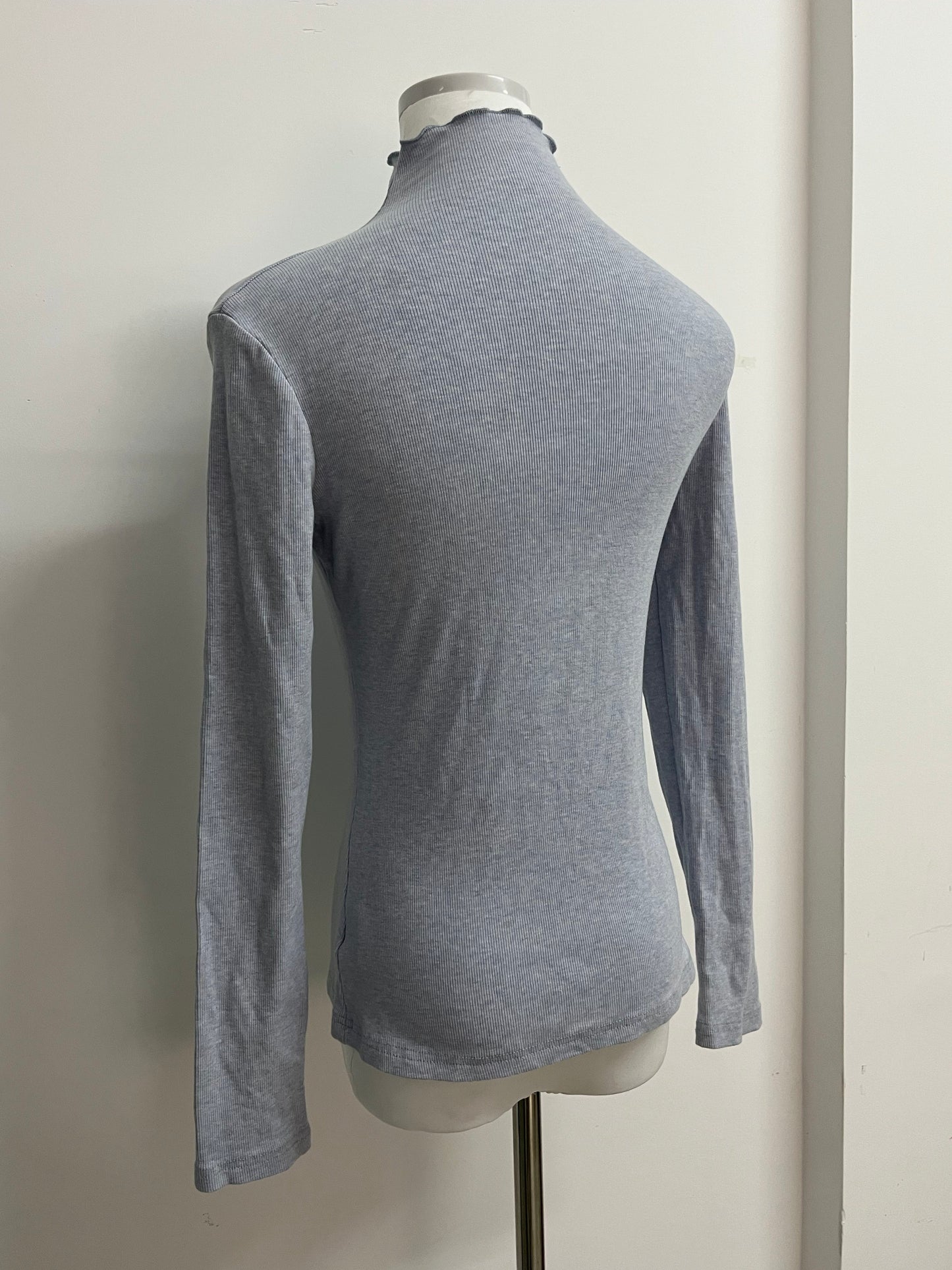 FIREMOTEL Women's High Neck Stretch Top Cotton,Slim Fitted Tight Casual Basic.Comfortable and stylish pieces.Your Wardrobe Essentials.