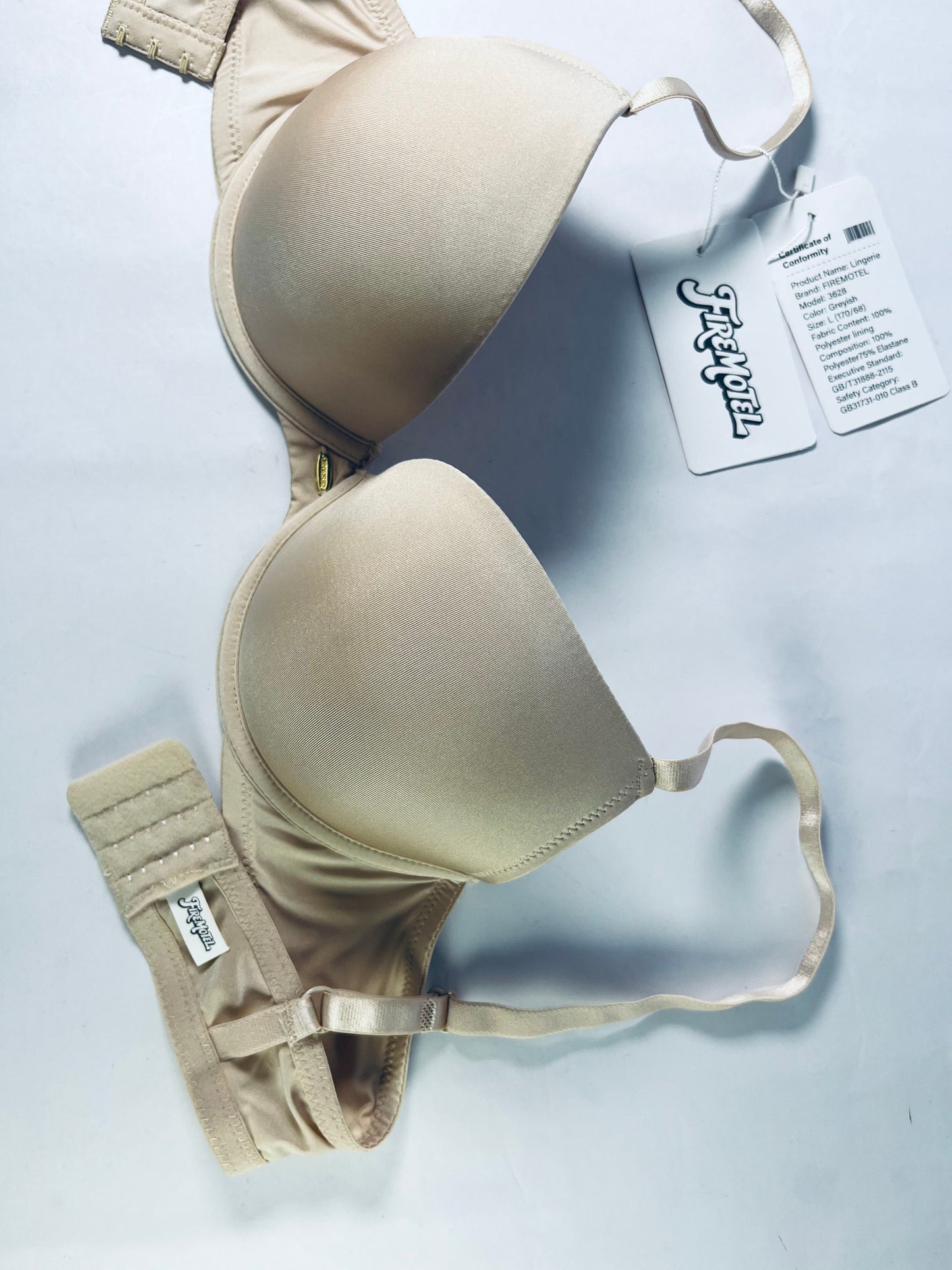 FIREMOTEL Women's Basic Smooth Bra,Women's Push Up Bra,Supportive Bras Comfortable Inbarely.Elastic but not tight, comfortable and soft.