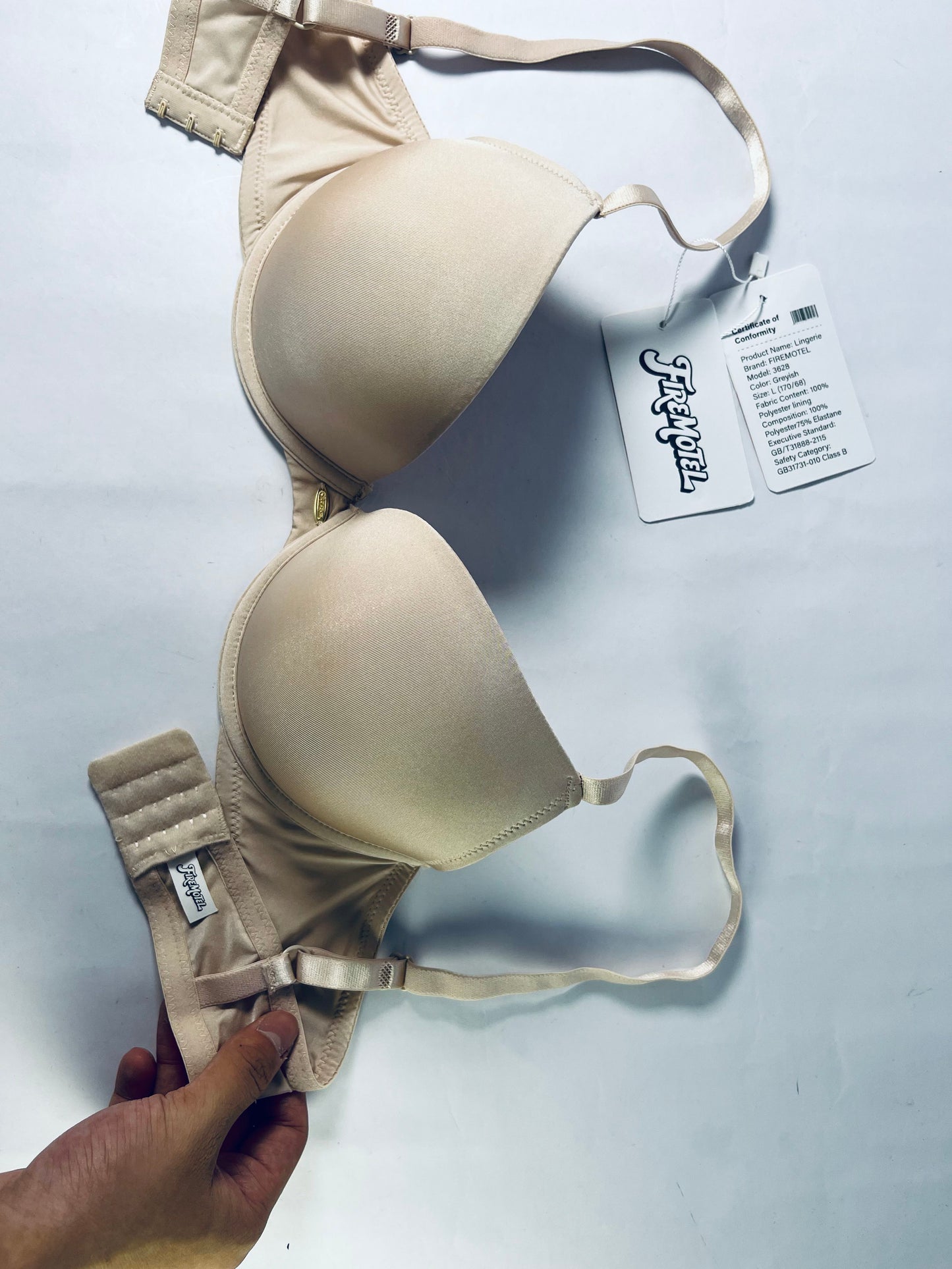 FIREMOTEL Women's Basic Smooth Bra,Women's Push Up Bra,Supportive Bras Comfortable Inbarely.Elastic but not tight, comfortable and soft.