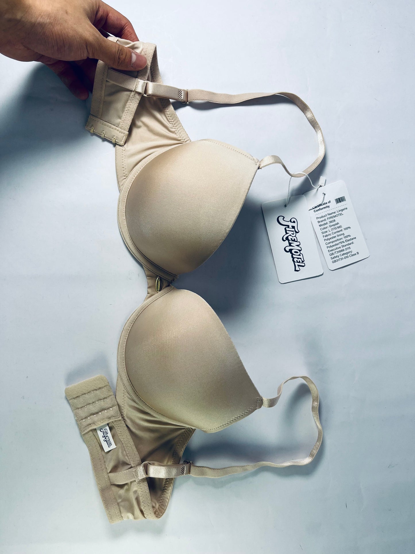 FIREMOTEL Women's Basic Smooth Bra,Women's Push Up Bra,Supportive Bras Comfortable Inbarely.Elastic but not tight, comfortable and soft.