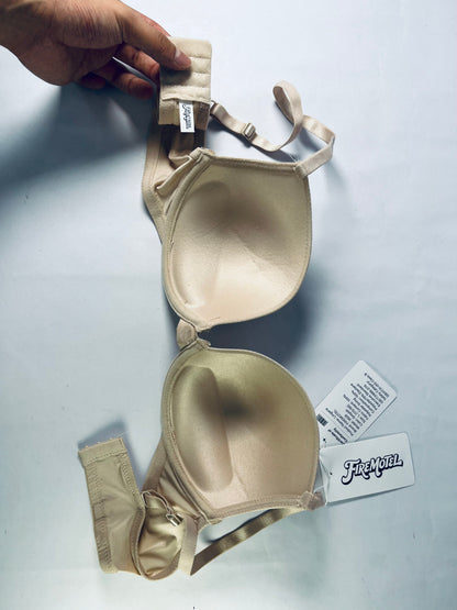 FIREMOTEL Women's Basic Smooth Bra,Women's Push Up Bra,Supportive Bras Comfortable Inbarely.Elastic but not tight, comfortable and soft.