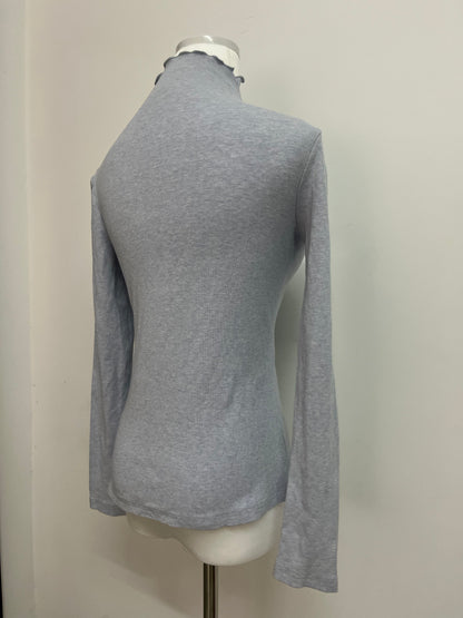 FIREMOTEL Women's High Neck Stretch Top Cotton,Slim Fitted Tight Casual Basic.Comfortable and stylish pieces.Your Wardrobe Essentials.