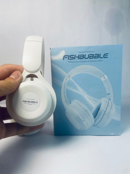 FISHBUBBLE Bluetooth Headphones Over Ear, Foldable Lightweight Wireless Headsets, HiFi Stereo, HD Microphone, 30H Playtime