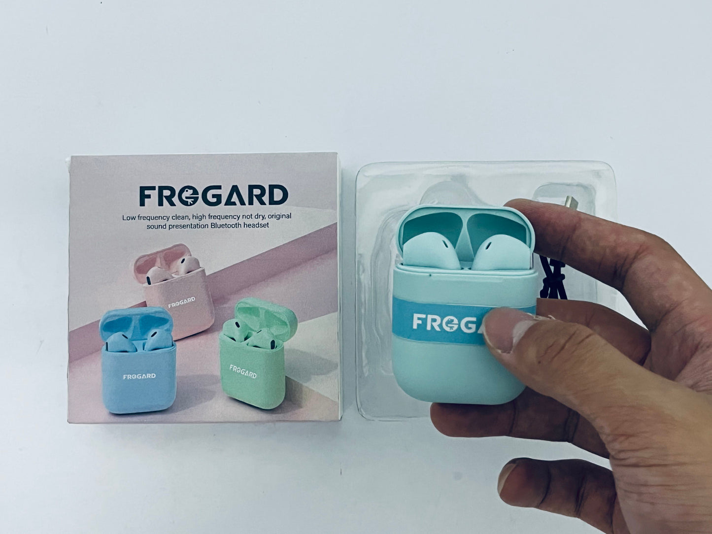 FROGARD Wireless Earbuds, Bluetooth Earbuds 5.4 Headphones LED Touch Screen with 5 EQ Modes, 48H Headphones Wireless Noise with ANC Noise Cancelling, Deep Bass Stereo for Laptop, Android/iOS, Pad