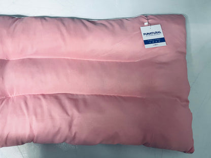 FUNATURAL Pillows Flat Pillows for Sleeping,Ultra Thin Bed Pillows Standard Size for Stomach and Side Sleeper 7D High Support 2.5 inch Height Slim Bed Pillow