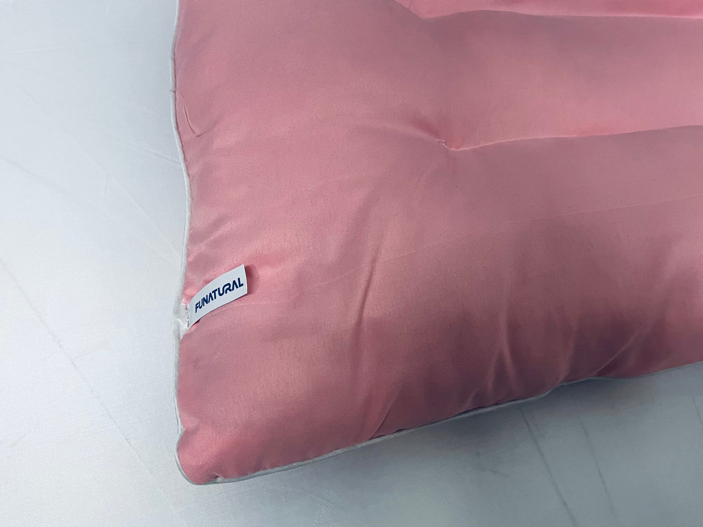 FUNATURAL Pillows Flat Pillows for Sleeping,Ultra Thin Bed Pillows Standard Size for Stomach and Side Sleeper 7D High Support 2.5 inch Height Slim Bed Pillow