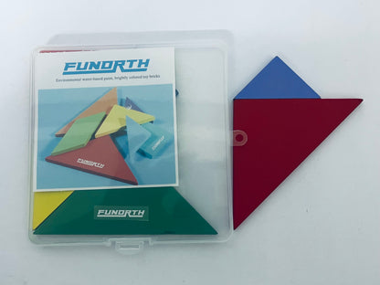 FUNORTH Tangramsatz Educational Travel Activity Board Games Kids Toddler