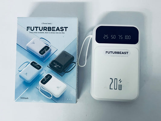 FUTURBEAST Portable Charger Power Bank Fast Charging Phone Charger Travel Battery Pack Slim Battery Bank with Smart LED Display