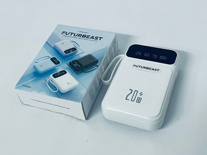 FUTURBEAST Portable Charger Power Bank Fast Charging Phone Charger Travel Battery Pack Slim Battery Bank with Smart LED Display