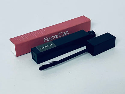 FaceCat Mascara Mascara - Thickening, Lengthening Black Mascara, Smudge- & Flake-Free, Suitable for Sensitive Eyes