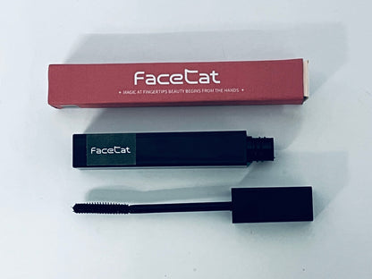 FaceCat Mascara Mascara - Thickening, Lengthening Black Mascara, Smudge- & Flake-Free, Suitable for Sensitive Eyes
