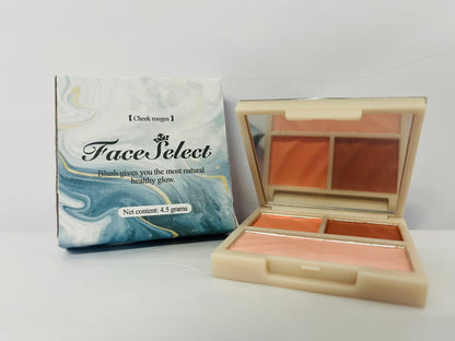 FaceSelect 3-in-1 Highlighter Makeup Palette – Contour, Blush & Glow Kit with Matte & Shimmer Finish – Silky Pressed Powder for Face, Cheekbones, Eyes – Long-Lasting, Waterproof, Cool Toned, Travel-Friendly
