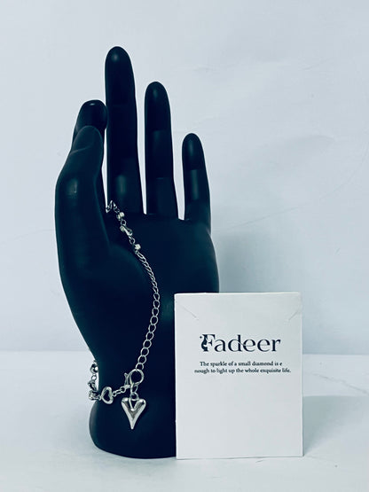 Fadeer 925 Sterling Silver Bracelet for Women - Dainty 6.5/7 Inch 3mm Bead Link Chain Bracelets Trendy 16K Gold Plated Adjustable Satellite Chain Waterproof Non Tarnish Jewelry Gift