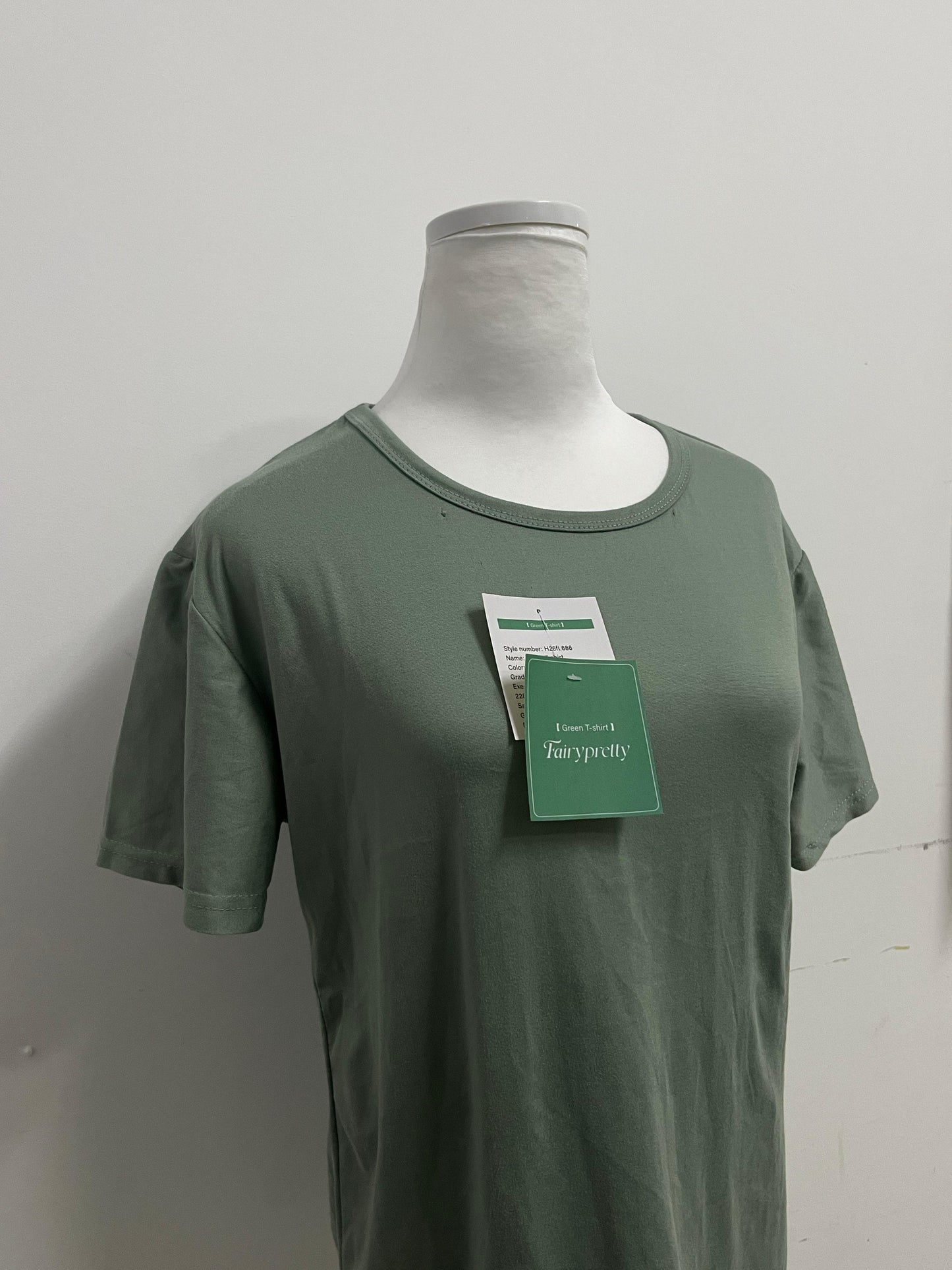 Fairypretty T-shirts Military Green Simple T - shirt —— The Perfect Combination of Comfort and Fashion