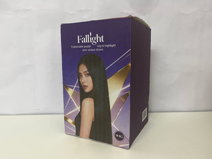 [Fallight Wigs]-Dark Brown Loose Wave Wig - Natural Synthetic Long Curly Full Head Wig