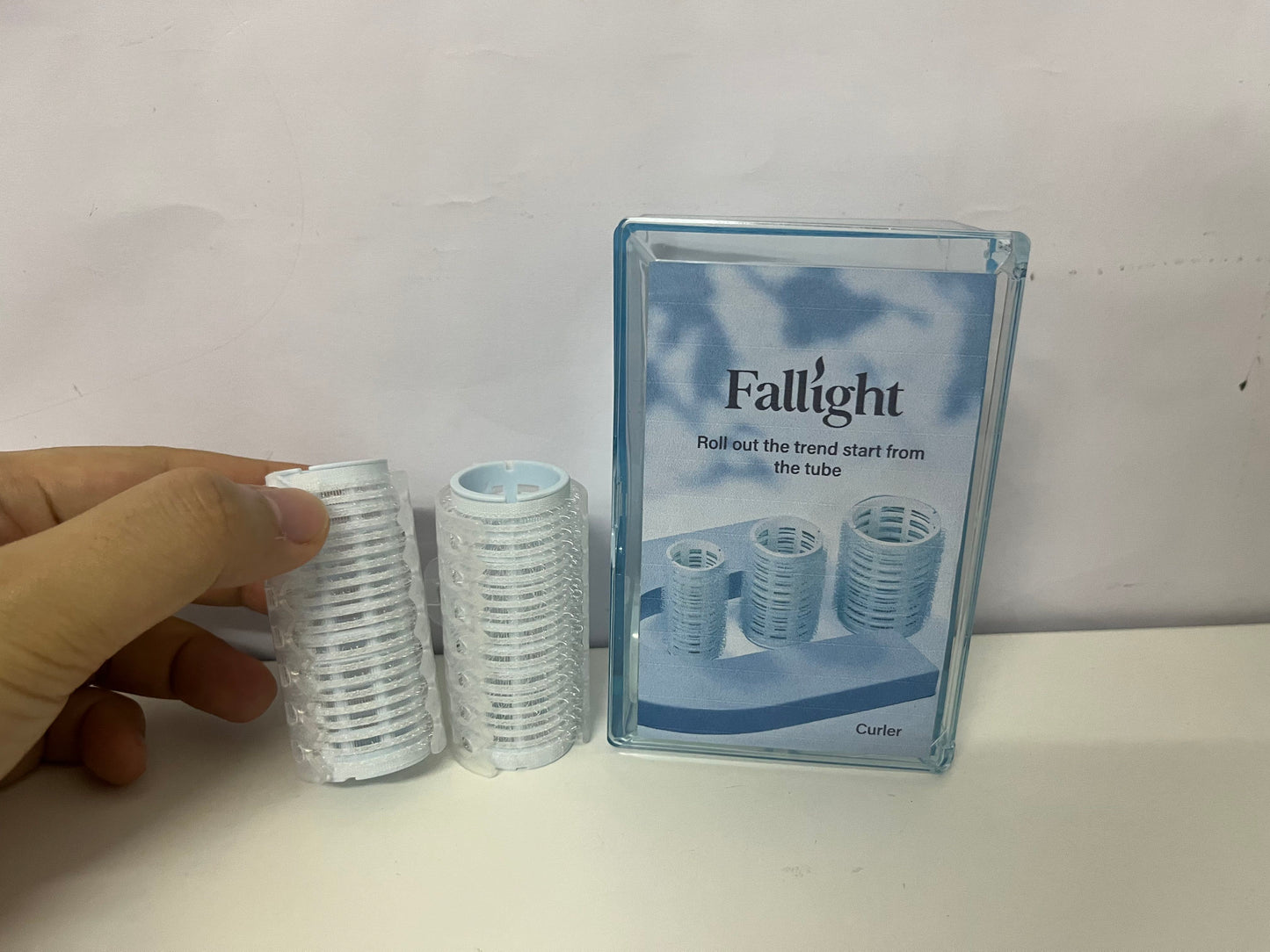 [Fallight Non-electric hair rollers]-Self-Grip Non-Electric Hair Rollers Set - 3-Size Velcro Curlers for Heatless Styling