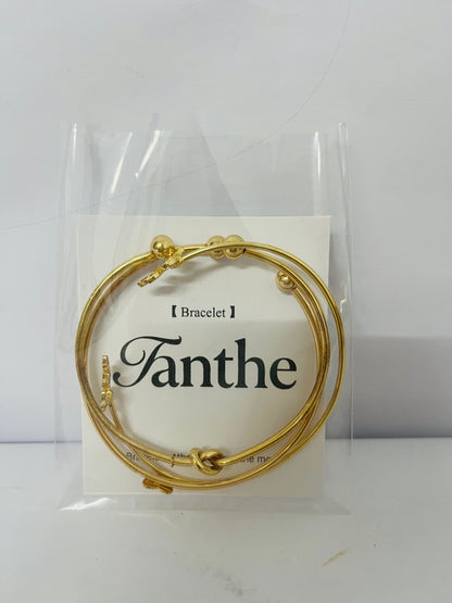 Fanthe Gold Bangle Bracelet For Women 14k Plated Multi Layer Cuff Bracelets Set Trendy Boho Textured Indian Punk Chunky Cable Smooth Bangles Elegance Stack Minimalist Jewelry Gift
