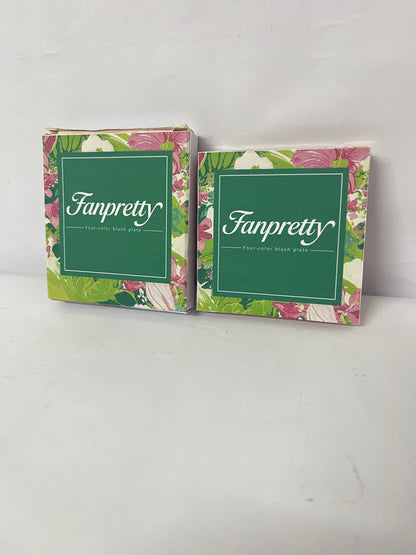 Fanpretty Eyeshadow palettes 4 Colors Blush Palette for Cheeks with Make Up Brush,Face Matte Contour Blush Makeup Palette,Buildable Shimmer Facial Cheek Blusher Shades,Blendable Cosmetic Makeup Blush