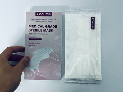 Fanurse 3Ply Disposable Face Masks – ≥95% Filtration