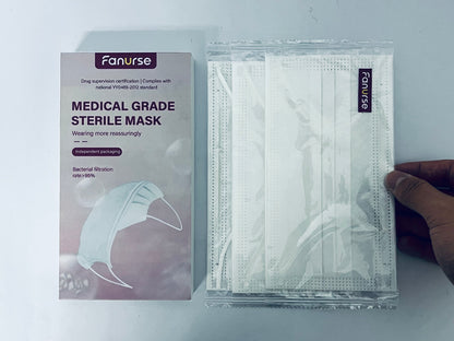 Fanurse 3Ply Disposable Face Masks – ≥95% Filtration