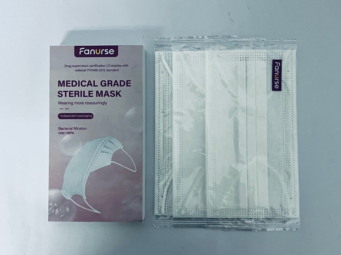 Fanurse 3Ply Disposable Face Masks – ≥95% Filtration